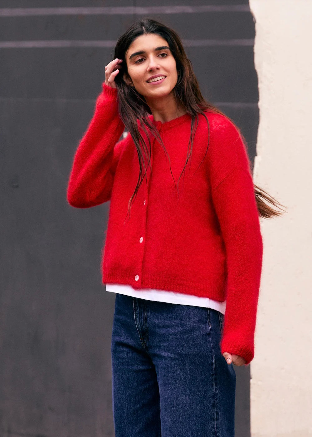 Cardigan Mohair Olivia Rouge - Surprise