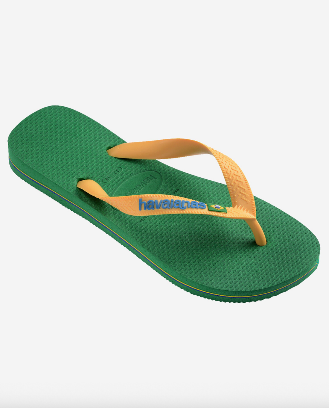 Tongs Brasil Logo Green Yellow - Havaianas