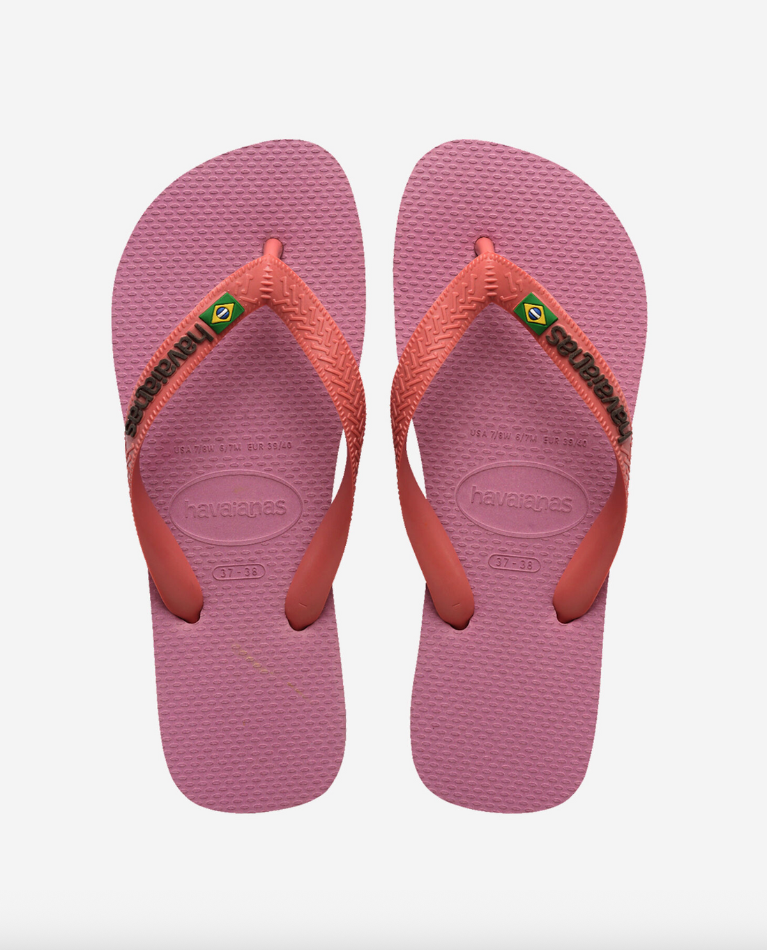 Tongs Brasil Logo Rose Chiffon - Havaianas
