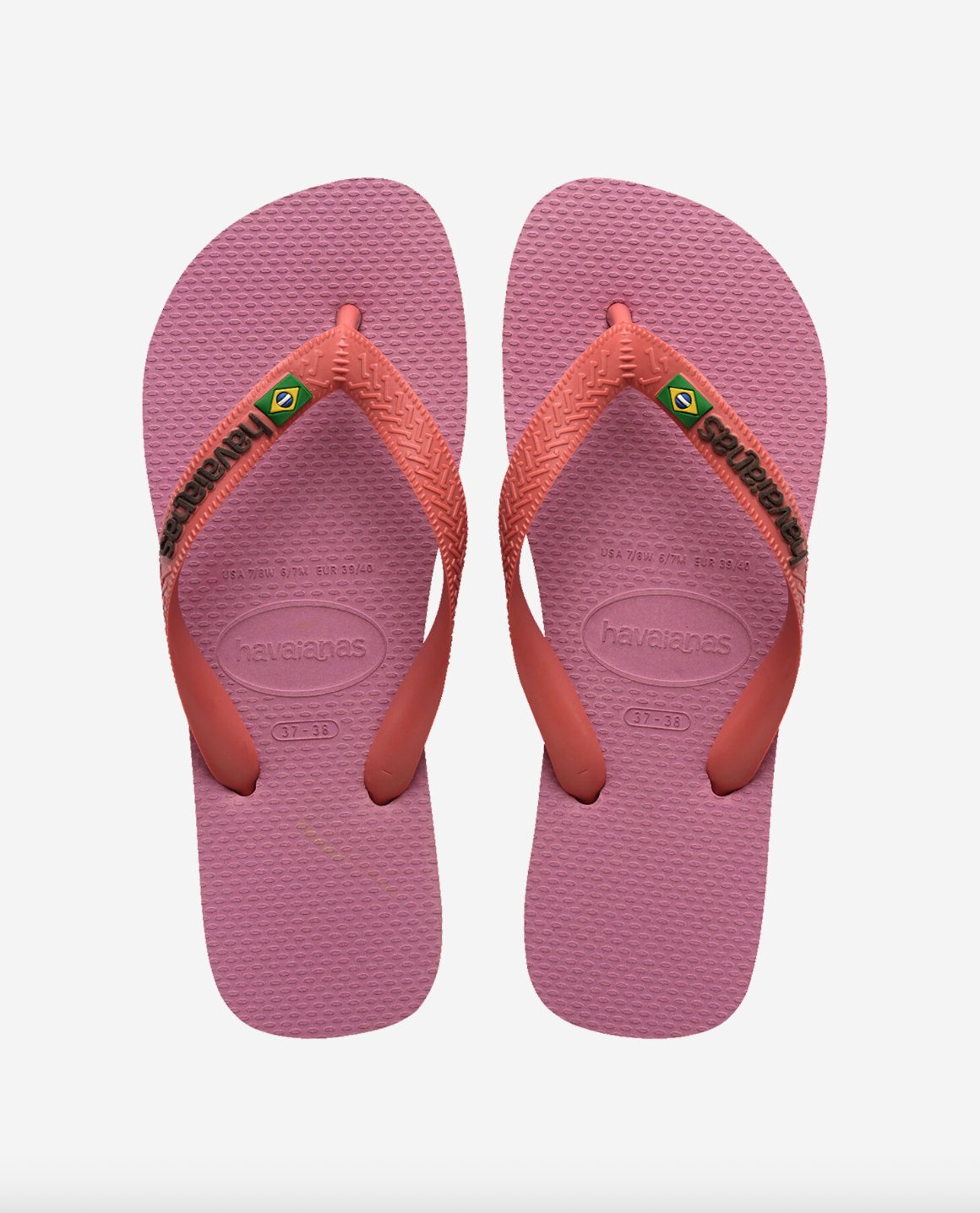 Tongs Brasil Logo Rose Chiffon - Havaianas