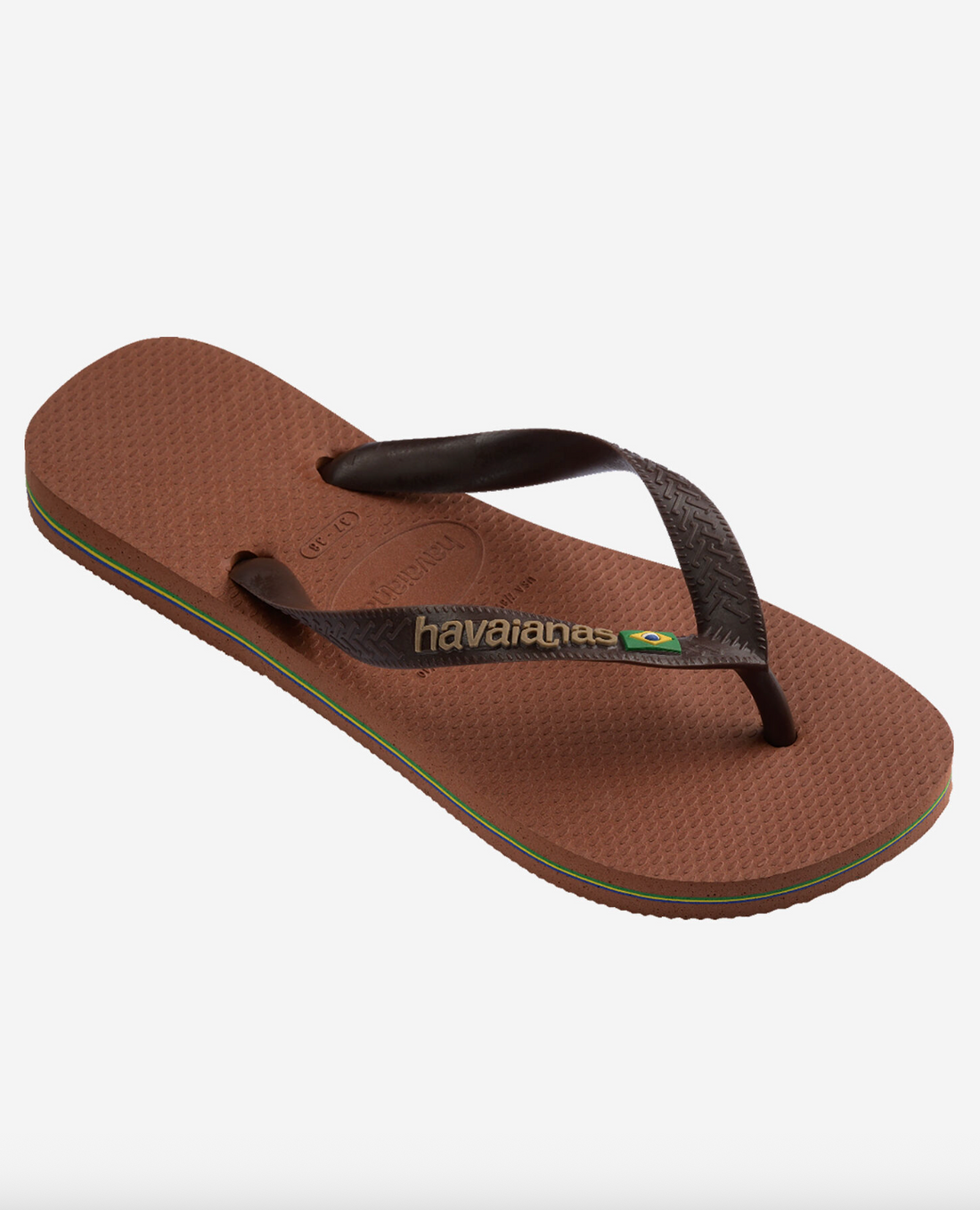 Tongs Brasil Logo Rust Coffee - Havaianas