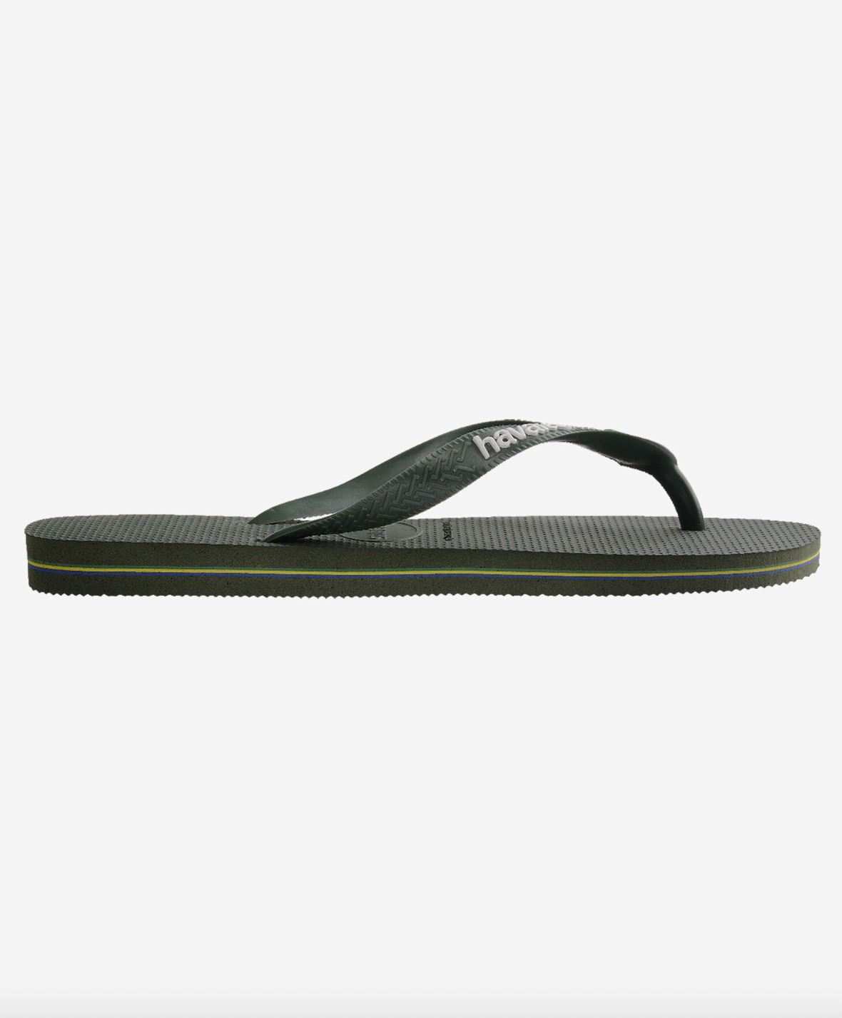 Tongs Brasil Logo Vert Olive - Havaianas