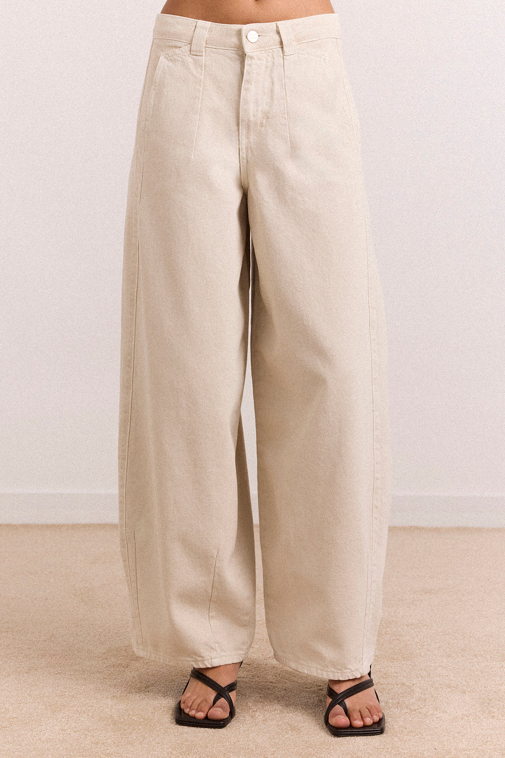Jean Barrel Ecru Erika - Damson Madder