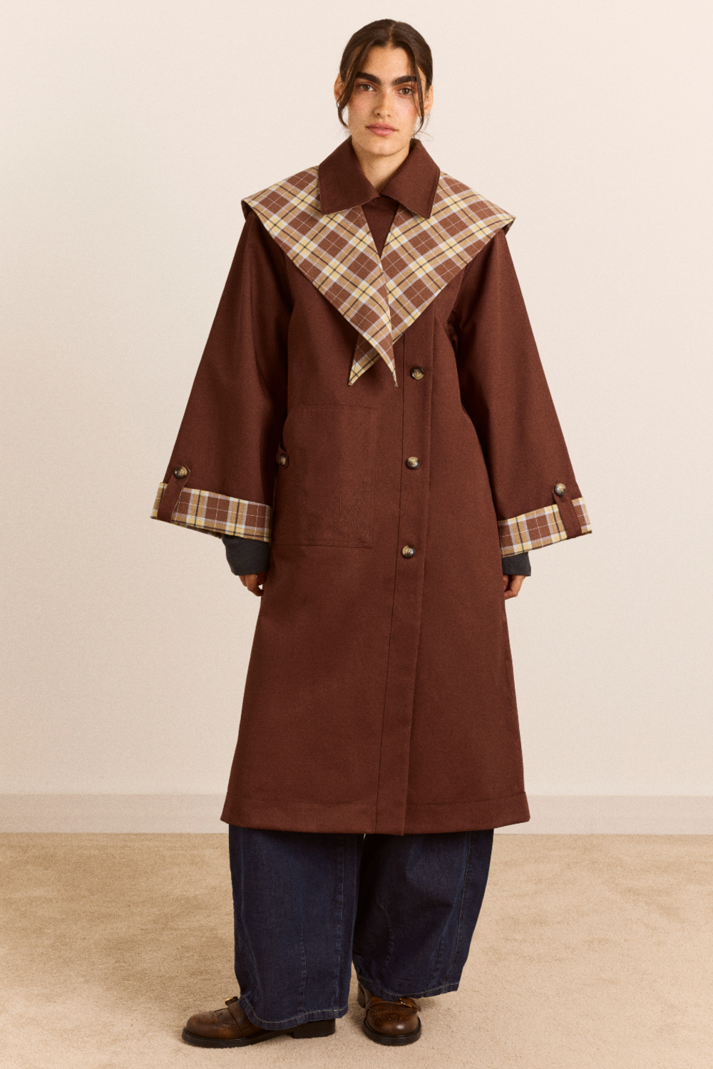 Trench réversible Jerry chocolat - Damson Madder