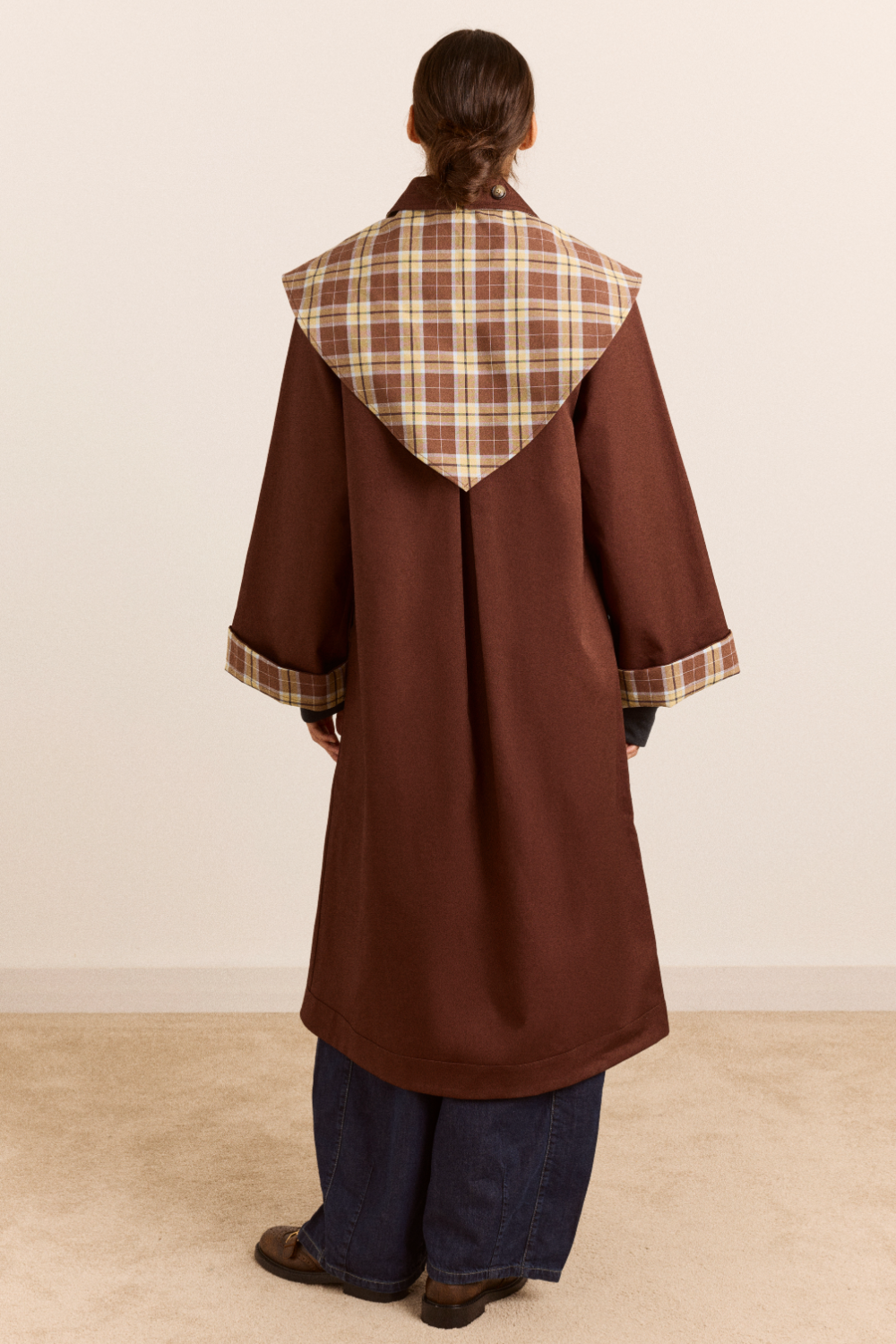 Trench réversible Jerry chocolat - Damson Madder, photo 8