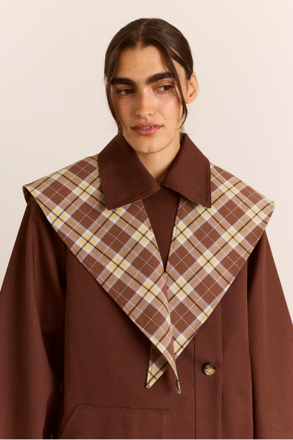 Trench réversible Jerry chocolat - Damson Madder, photo 12