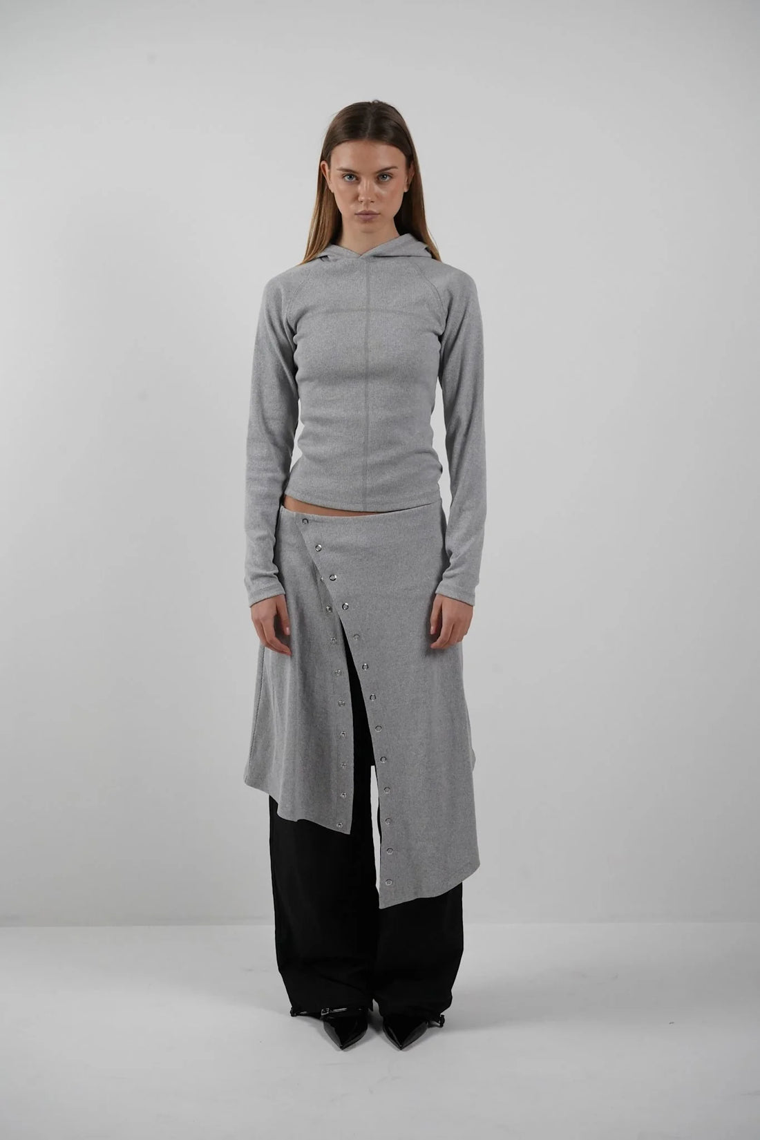 Jupe Pression Darling Gris - Hosbjerg