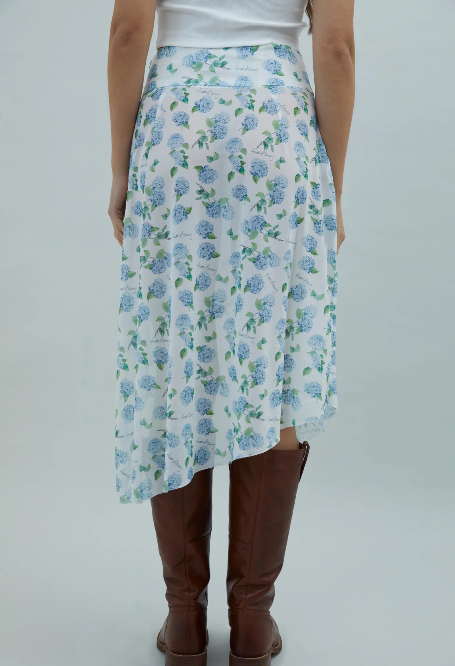 Jupe Asymétrique Mesh Hortensia - House of Sunny