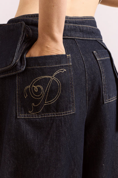 Jeans Balloon Mavi - Damson Madder