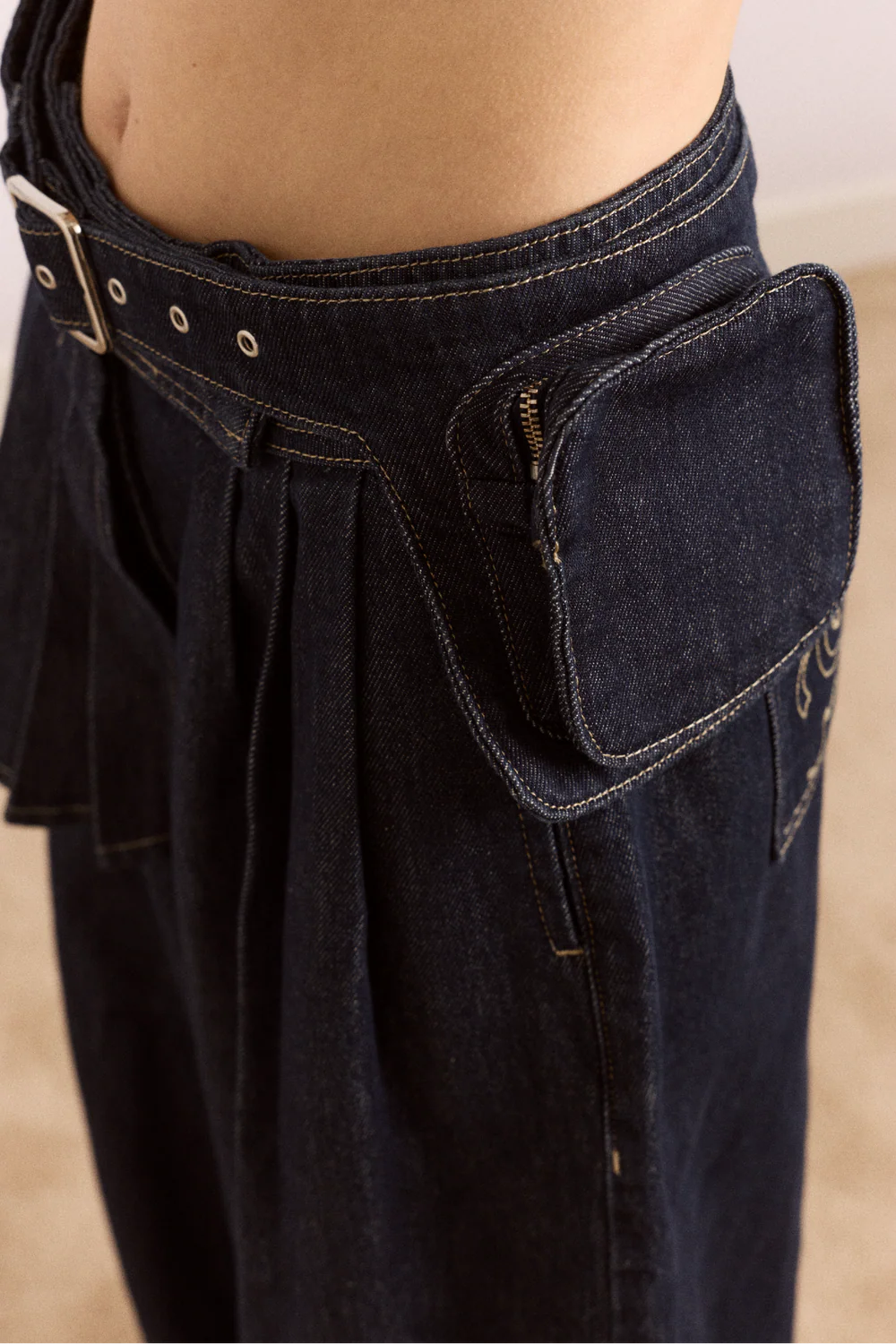 Jeans Balloon Mavi - Damson Madder
