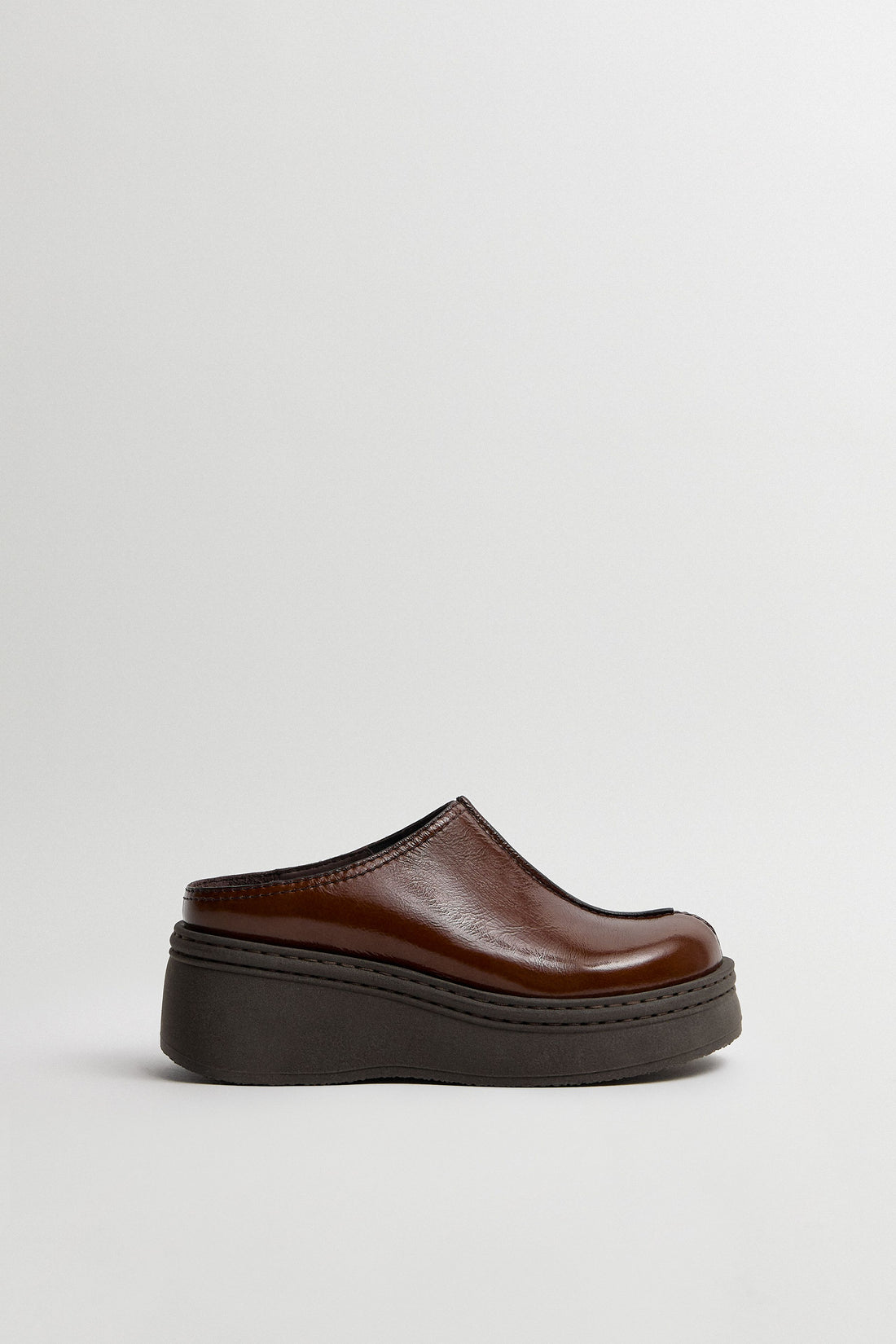 Mules Mego Dark Brown - Miista