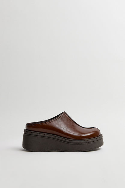 Mules Mego Dark Brown - Miista