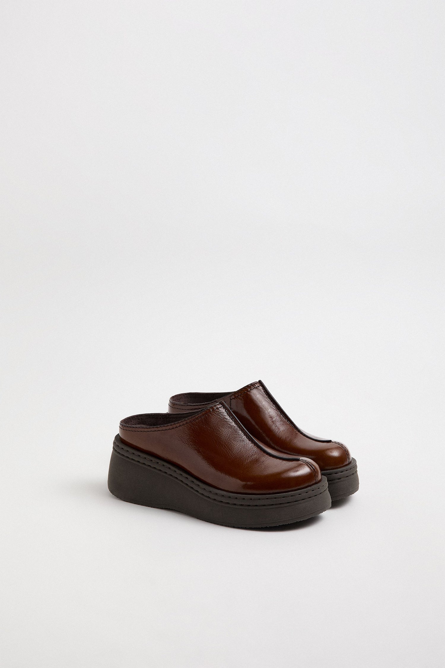 Mules Mego Dark Brown - Miista