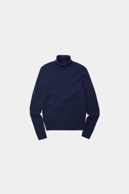 Pull col roulé marine Jil - Nitah, photo 4