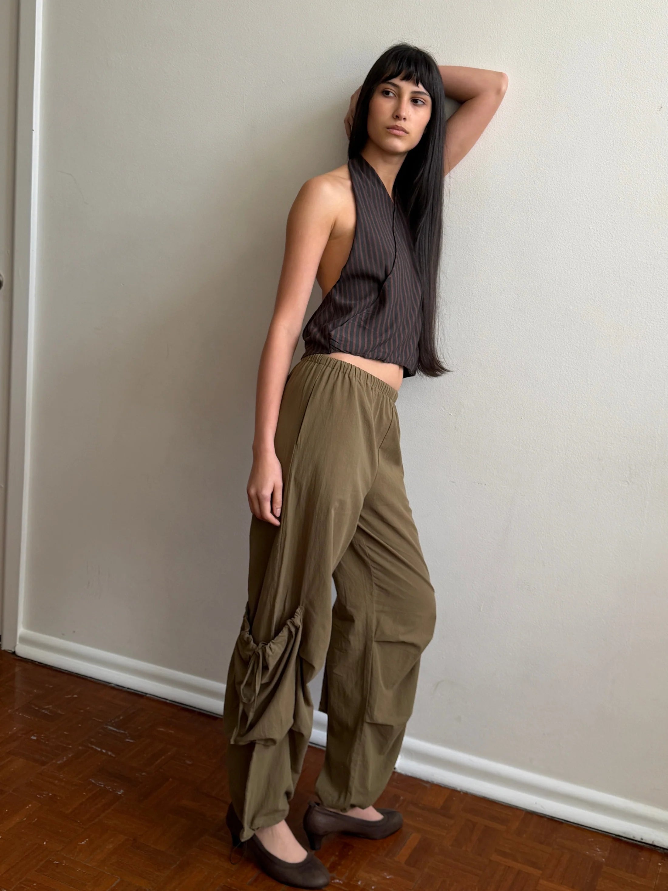 Pantalon Cargo Drawcord - Deiji Studio
