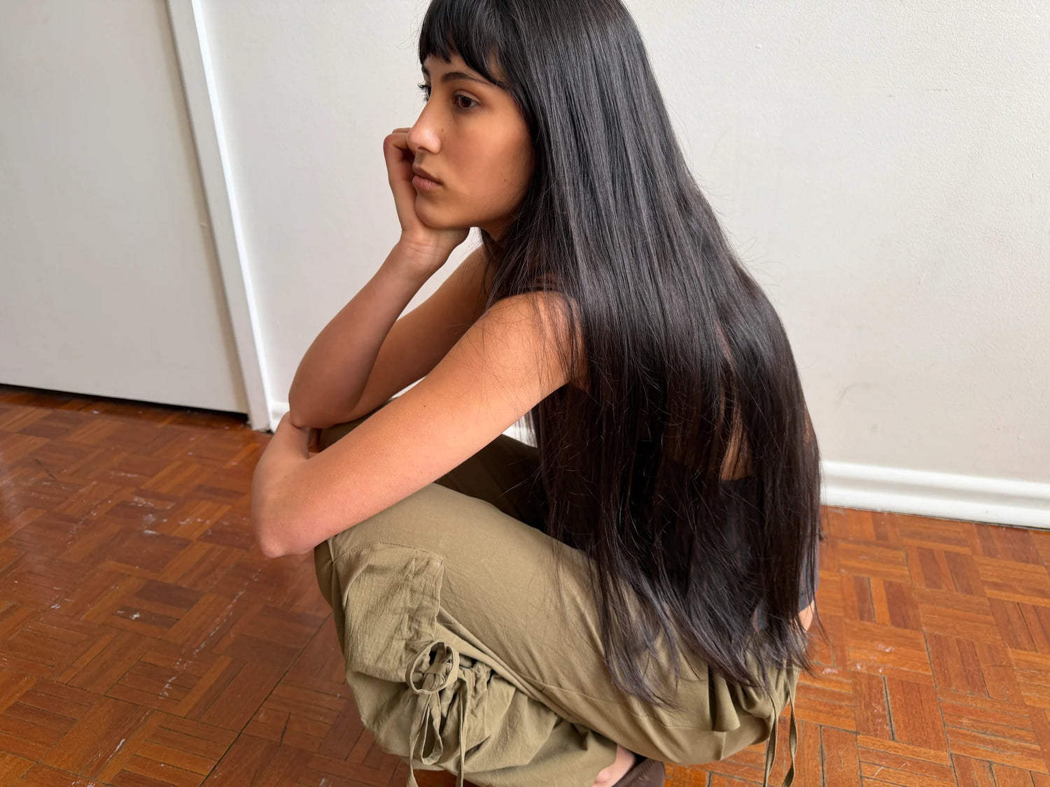 Pantalon Cargo Drawcord - Deiji Studio