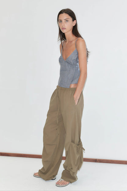 Pantalon Cargo Drawcord - Deiji Studio
