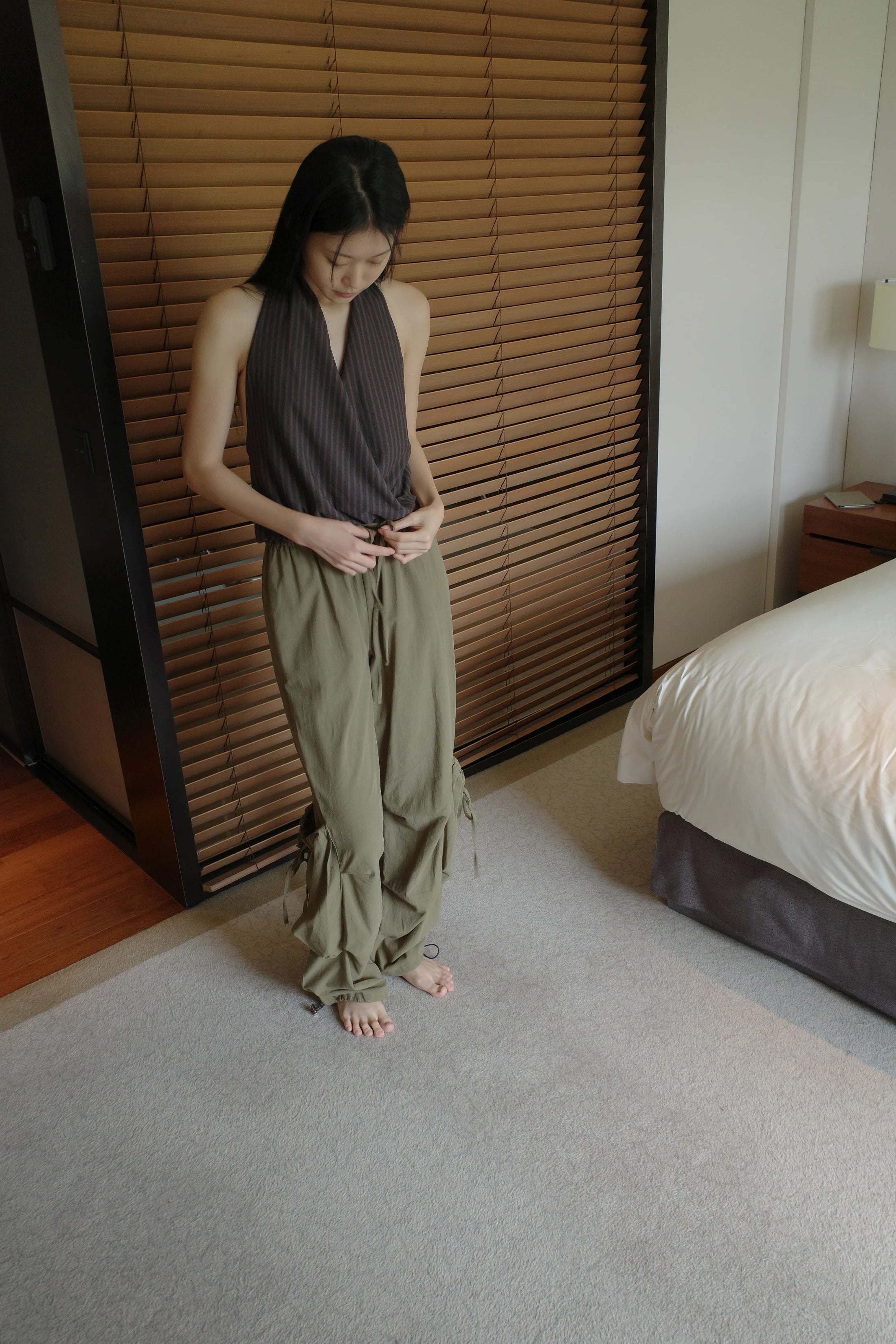 Pantalon Cargo Drawcord - Deiji Studio