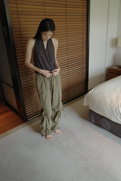 Pantalon Cargo Drawcord - Deiji Studio