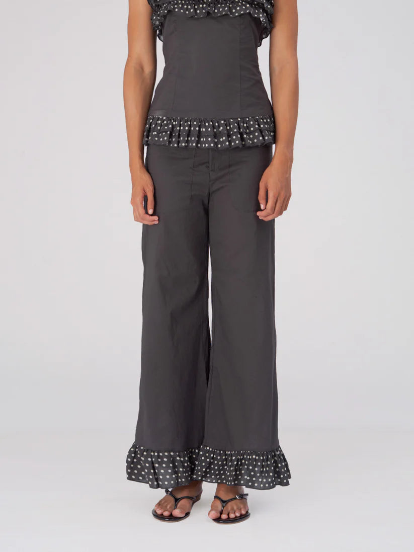 Pantalon Marron Polka Dots - Carmen Says