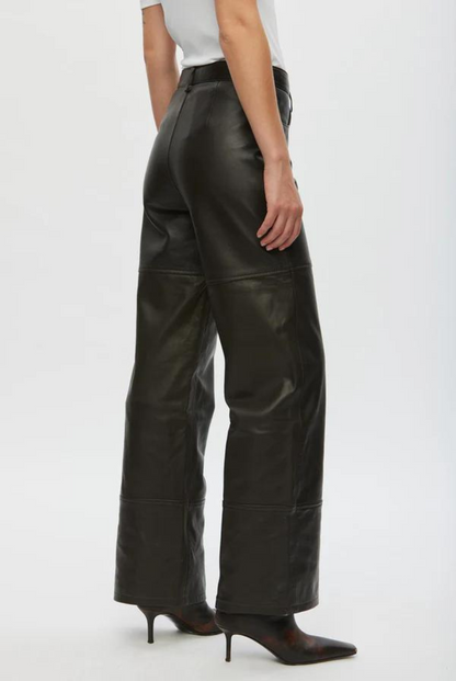 Pantalon en Cuir - Oval Square