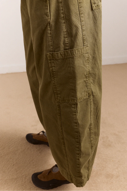 Pantalon Felix Vert Olive - Damson Madder