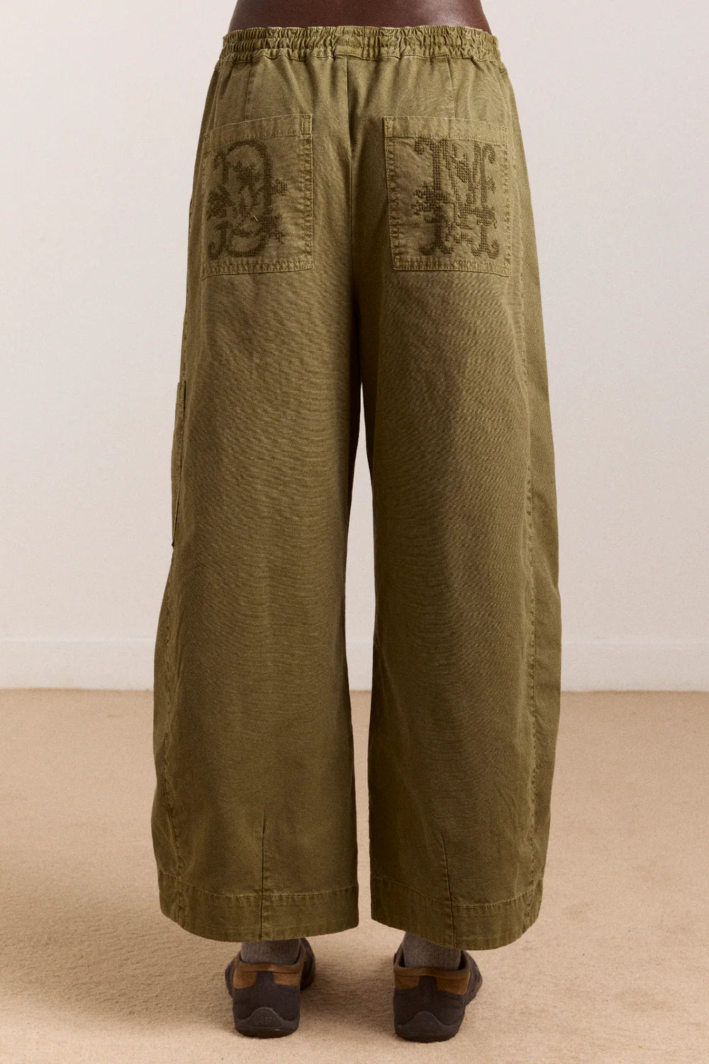 Pantalon Felix Vert Olive - Damson Madder