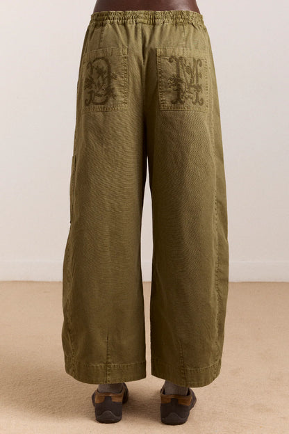 Pantalon Felix Vert Olive - Damson Madder