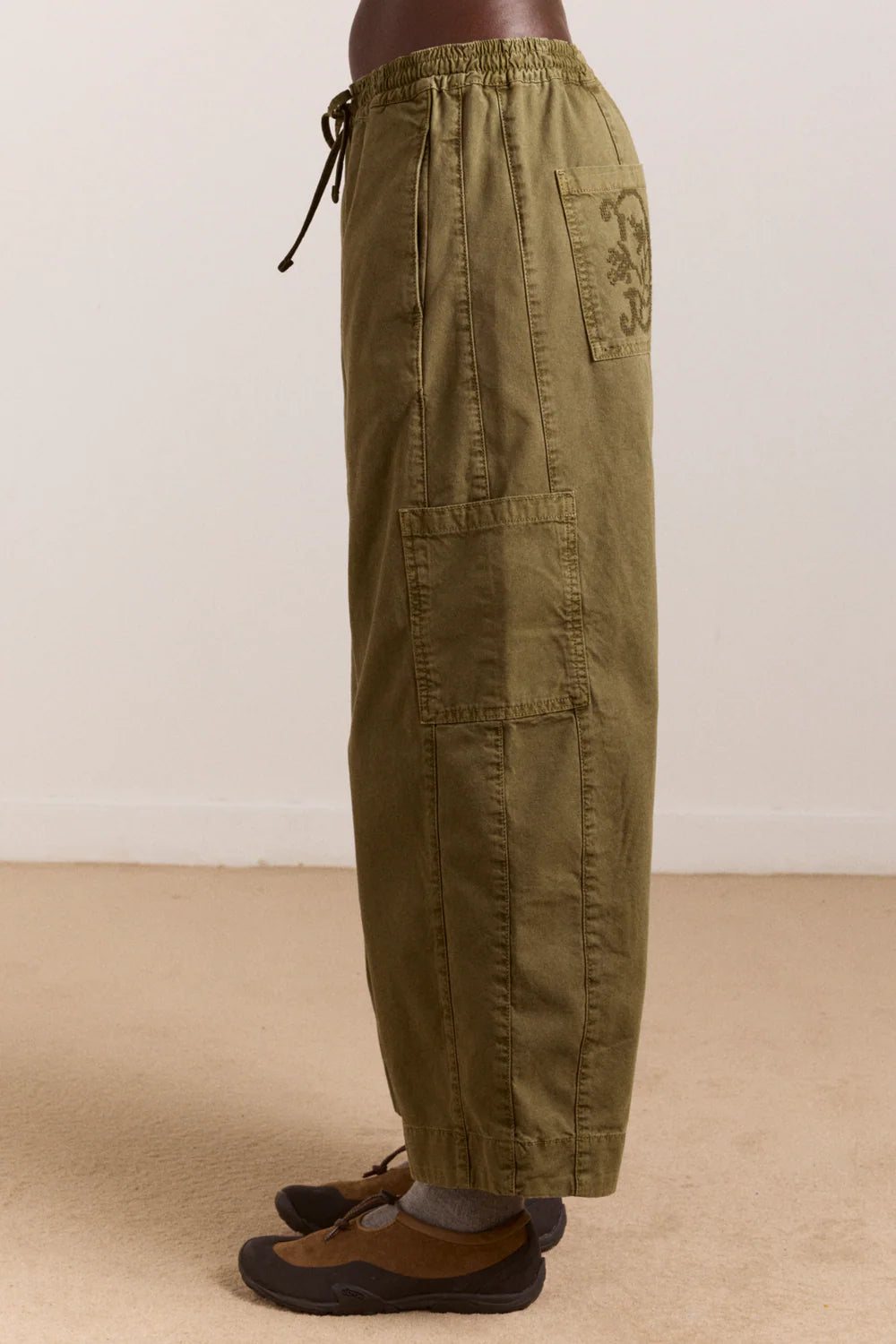 Pantalon Felix Vert Olive - Damson Madder