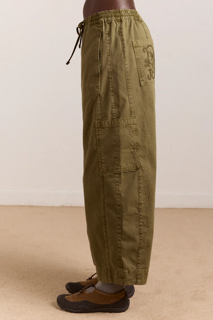 Pantalon Felix Vert Olive - Damson Madder
