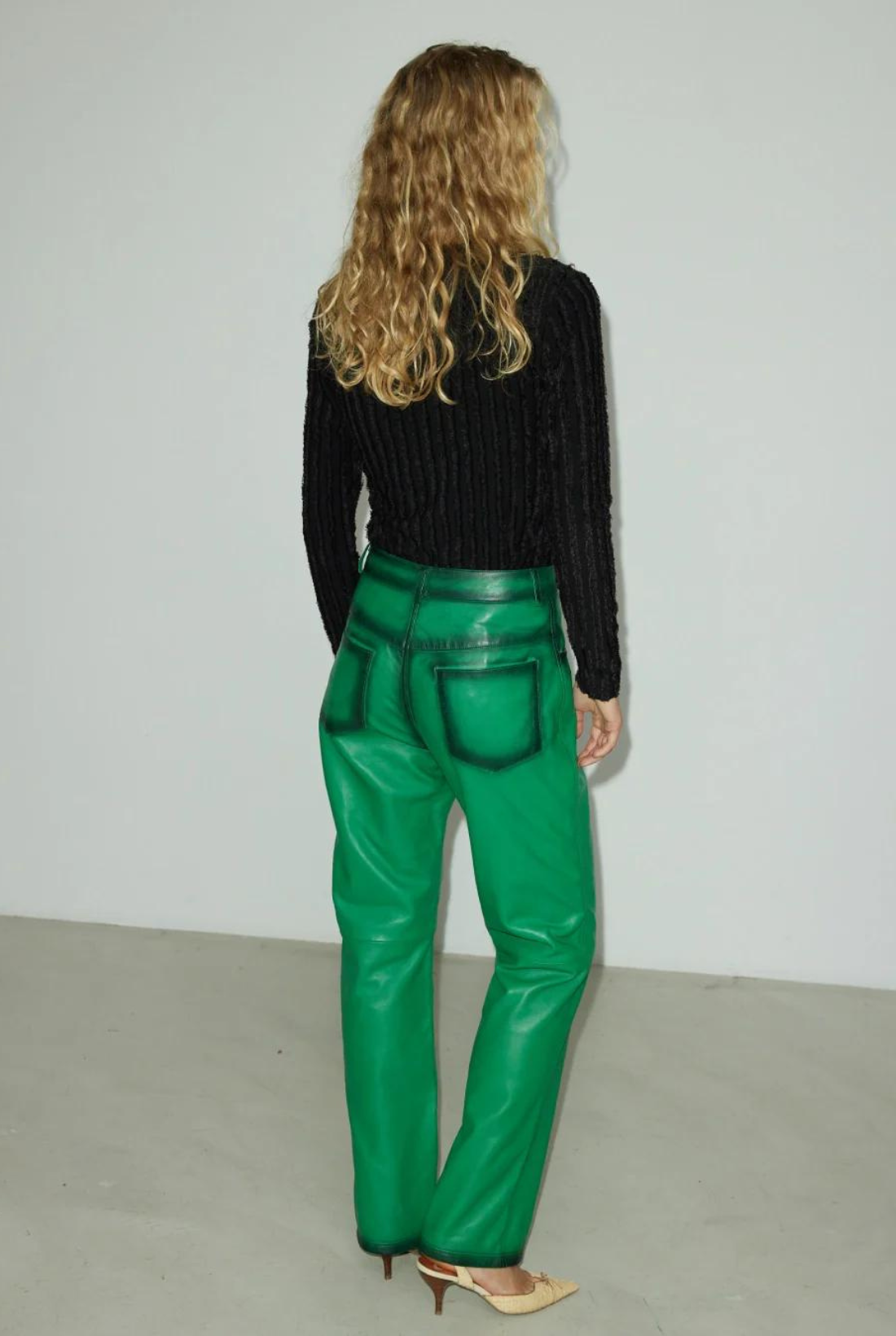 Pantalon en Cuir Pompay - Hosbjerg