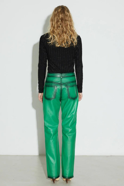 Pantalon en Cuir Pompay - Hosbjerg