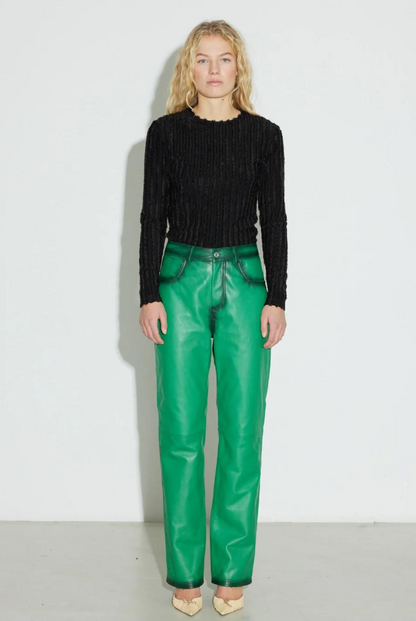 Pantalon en Cuir Pompay - Hosbjerg