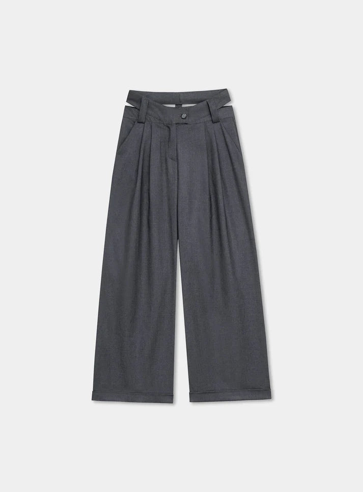 Pantalon Tailleur Smith Gris - Laagam