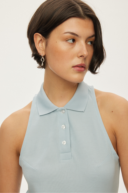 Top Polo Sunny Bleu - Oval Square