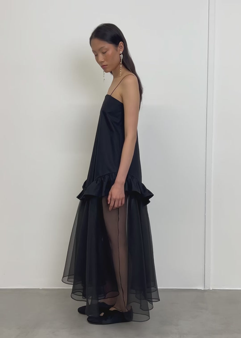 Maxi Robe Mix Coton Organza - Esthé