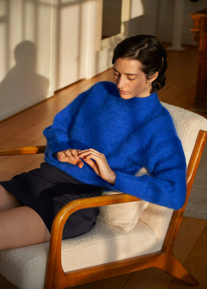 Pull Mohair Jane Bleu Électrique - Surprise