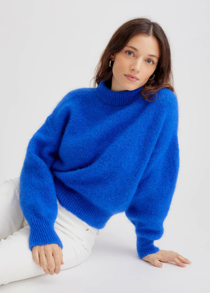 Pull Mohair Jane Bleu Électrique - Surprise
