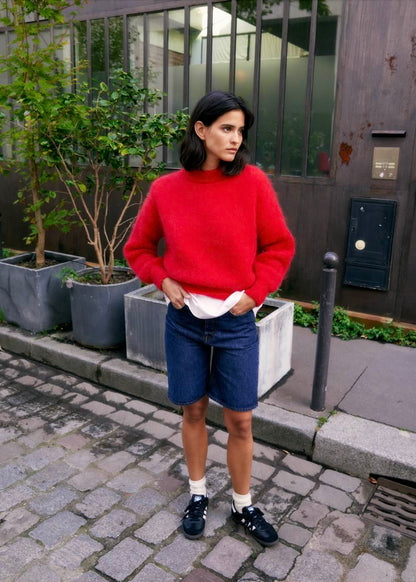 Pull Mohair Jane Rouge - Surprise