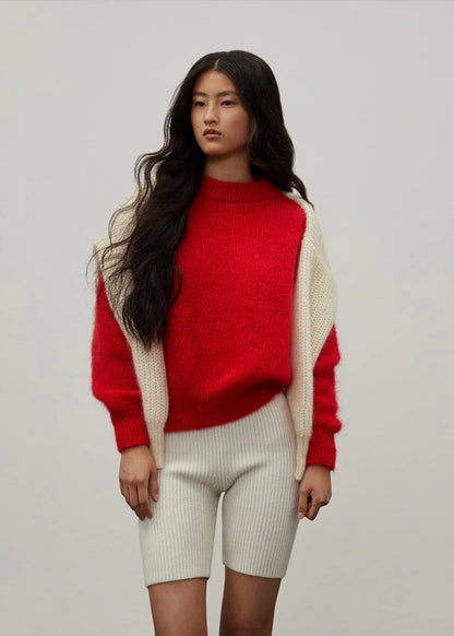 Pull Mohair Jane Rouge - Surprise
