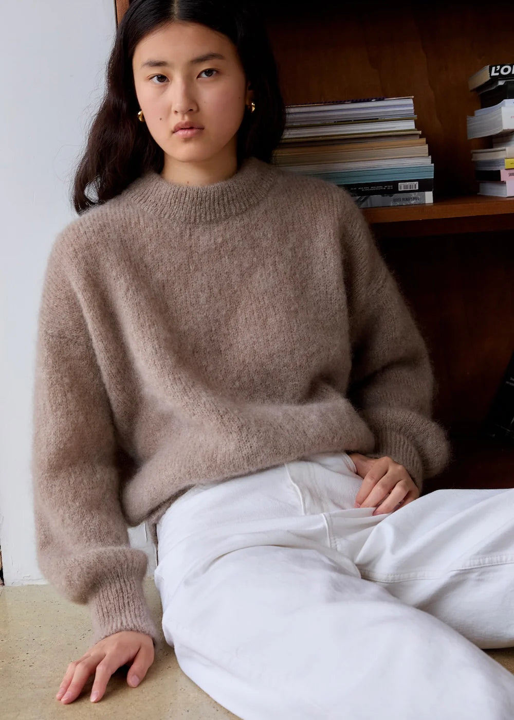 Pull Mohair Jane Taupe - Surprise