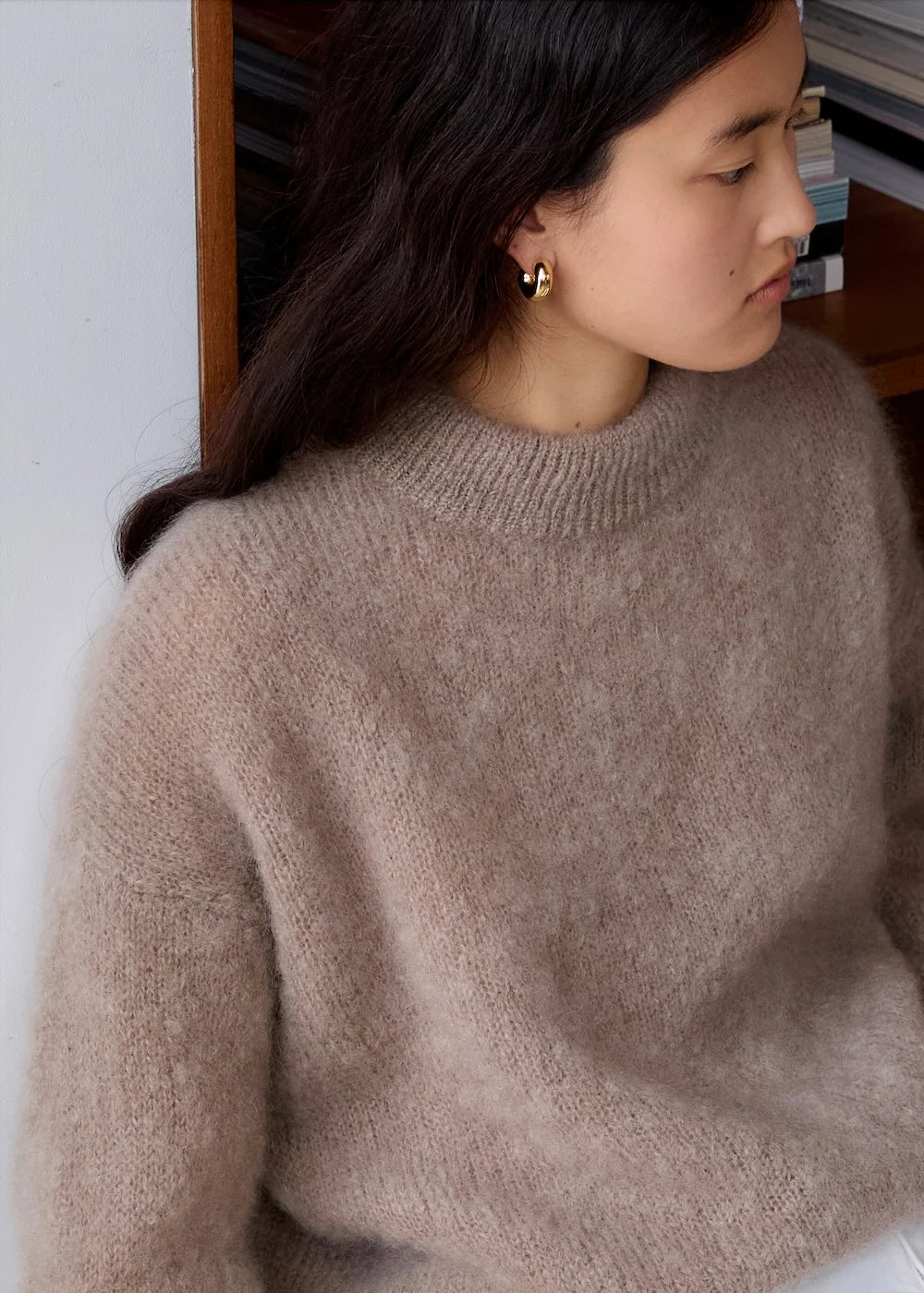 Pull Mohair Jane Taupe - Surprise