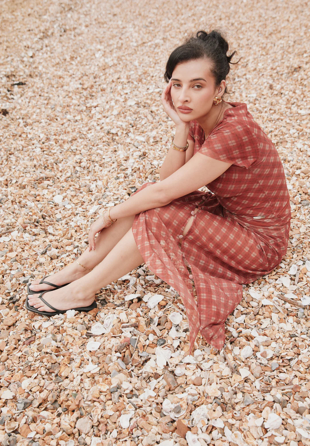 Jupe en Mesh Retro Check - House of Sunny