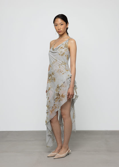 Robe Asymétrique Florale - Esthé