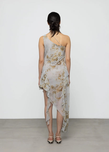 Robe Asymétrique Florale - Esthé