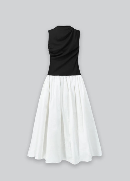 Robe Drapée Bi Matière - Esthé