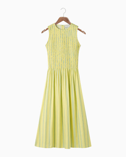 Robe Smockée à Rayures - House of Sunny