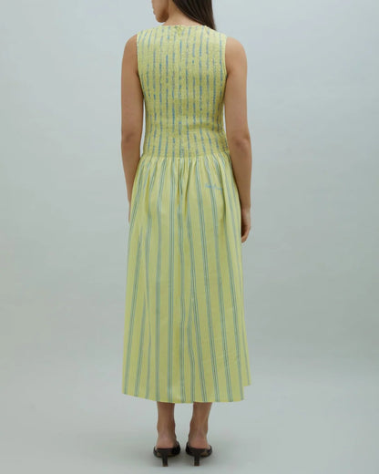 Robe Smockée à Rayures - House of Sunny