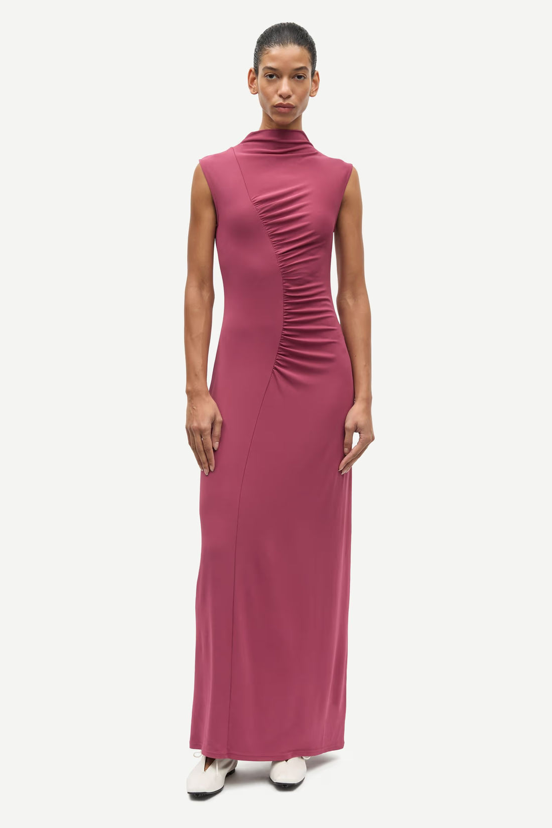 Robe Longue Rose Saandressa - Samsoe Samsoe