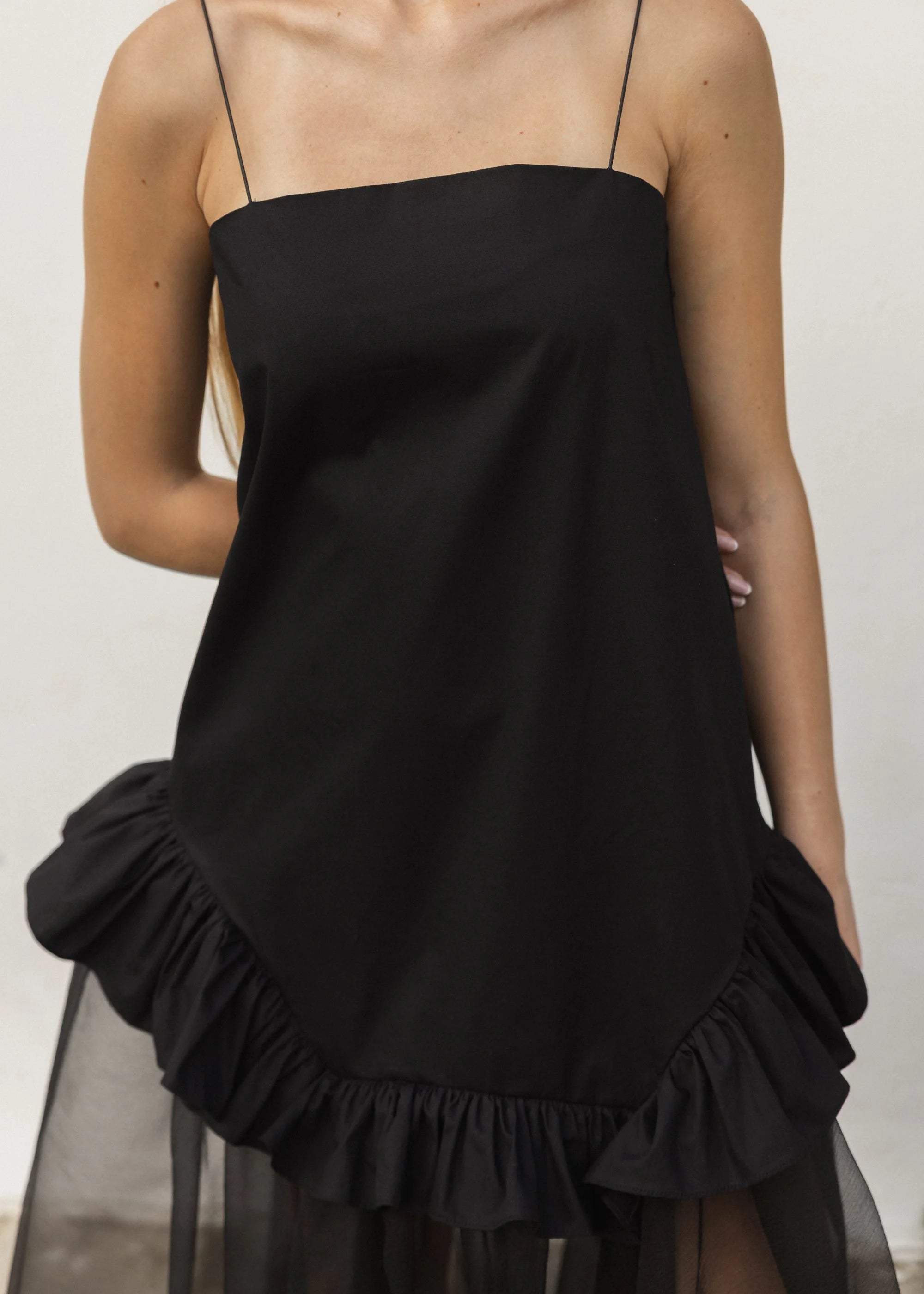 Maxi Robe Mix Coton Organza - Esthé